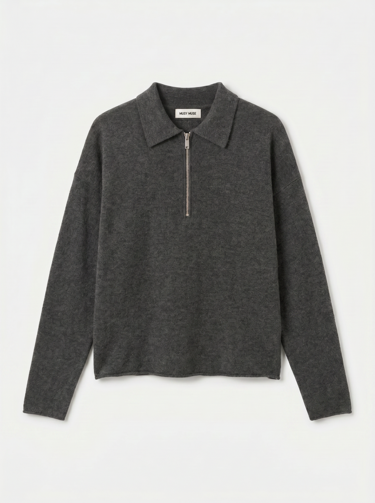 TOP GRIS ZIPPE