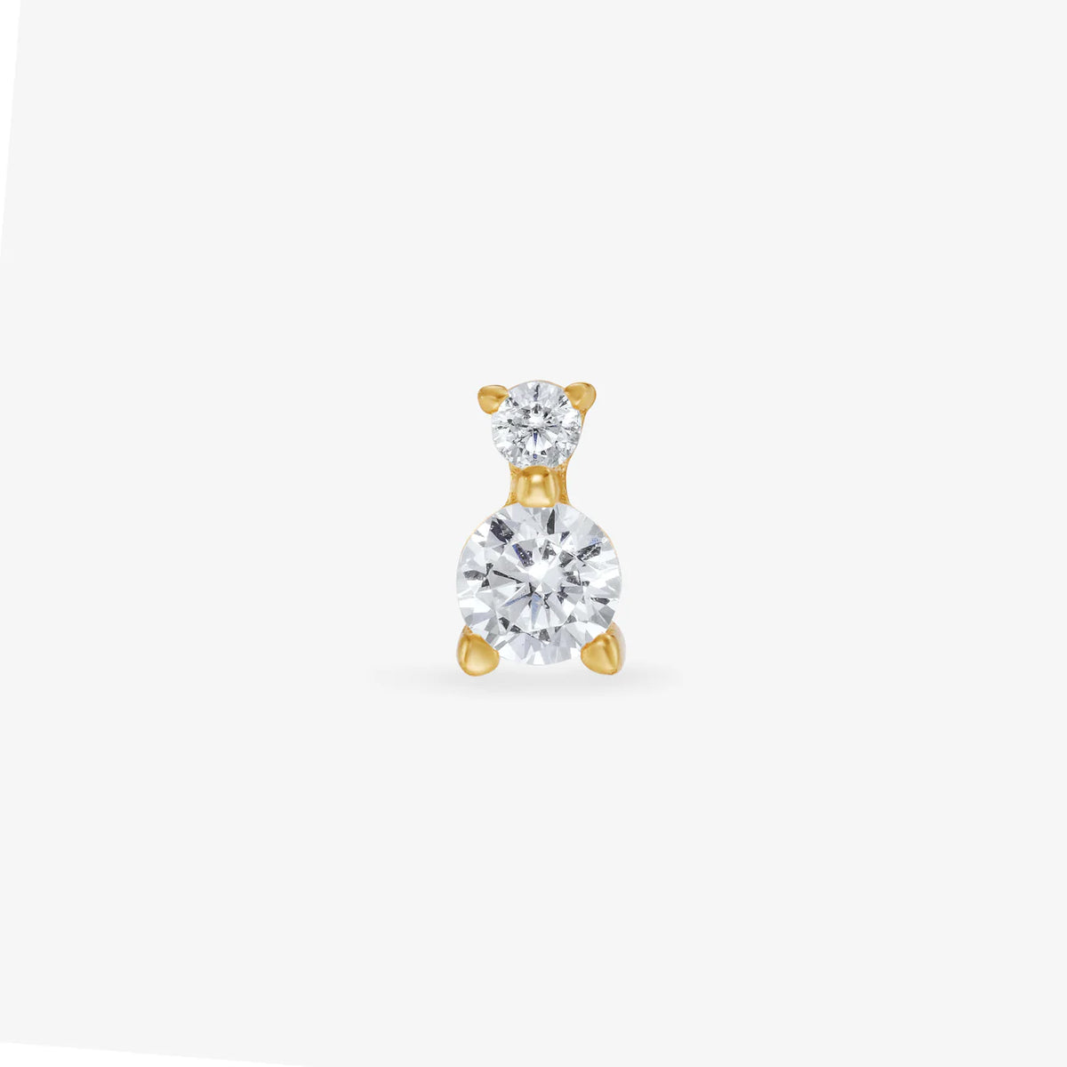 BOUCLE D’OREILLE CRISTAL OR