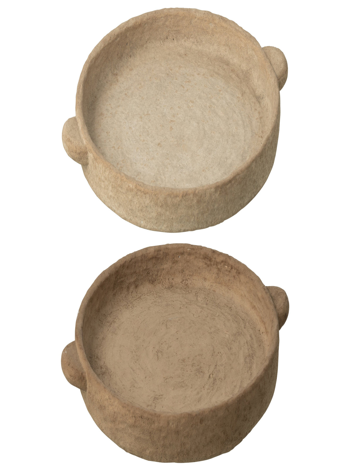 ASSIETTE RONDE BEIGE CIMENT BEIGE