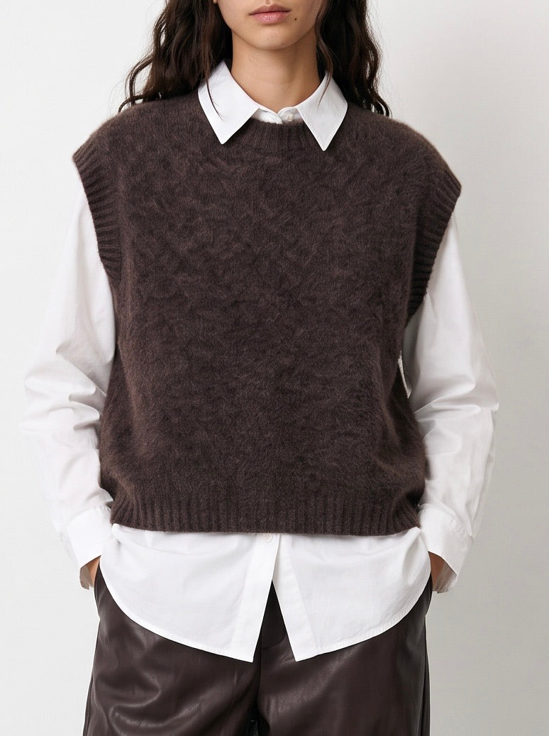 PULL MAILLES CHOCO
