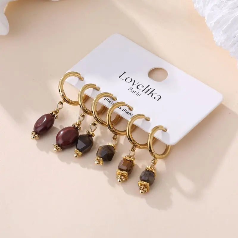 LOT BOUCLES LEONIE