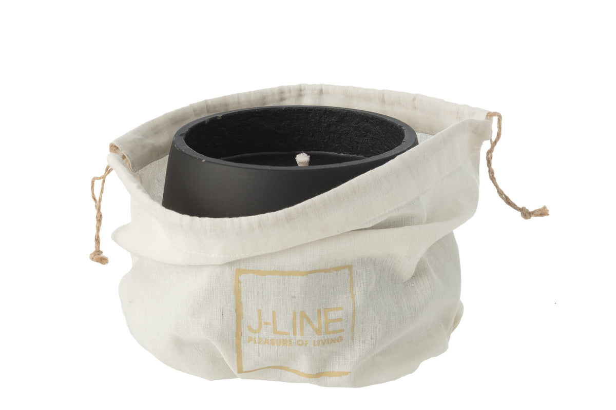 BOUGIE EXTERIEUR CIMENT NOIR M