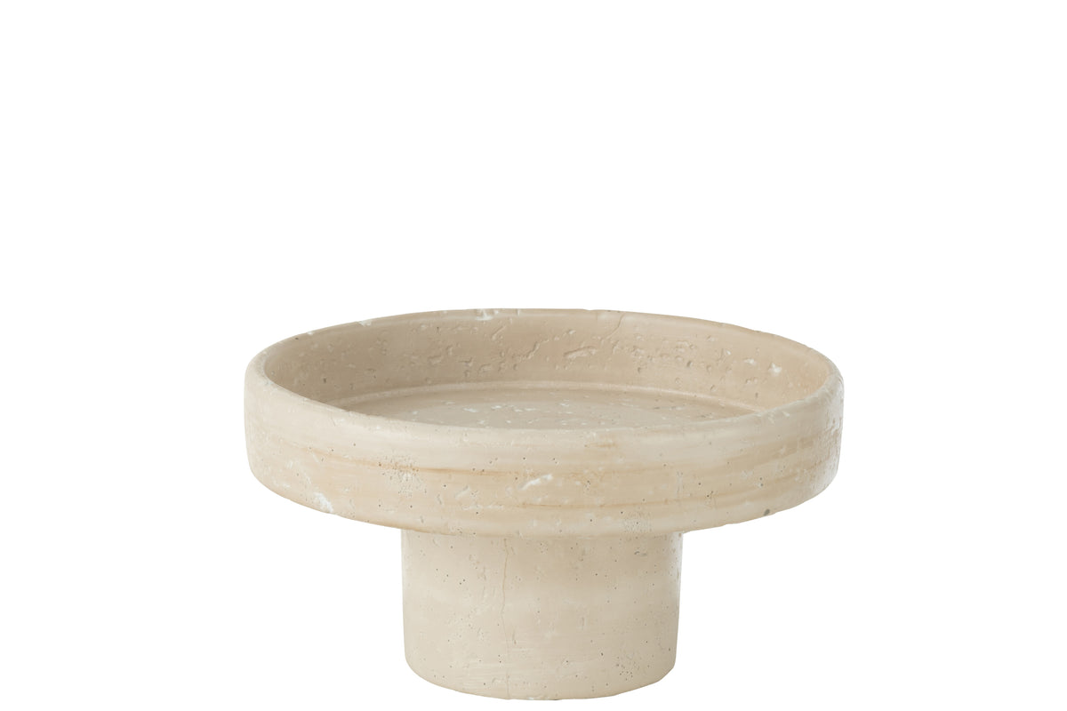 PLATEAU DECO OLINA CIMENT CREME 53011