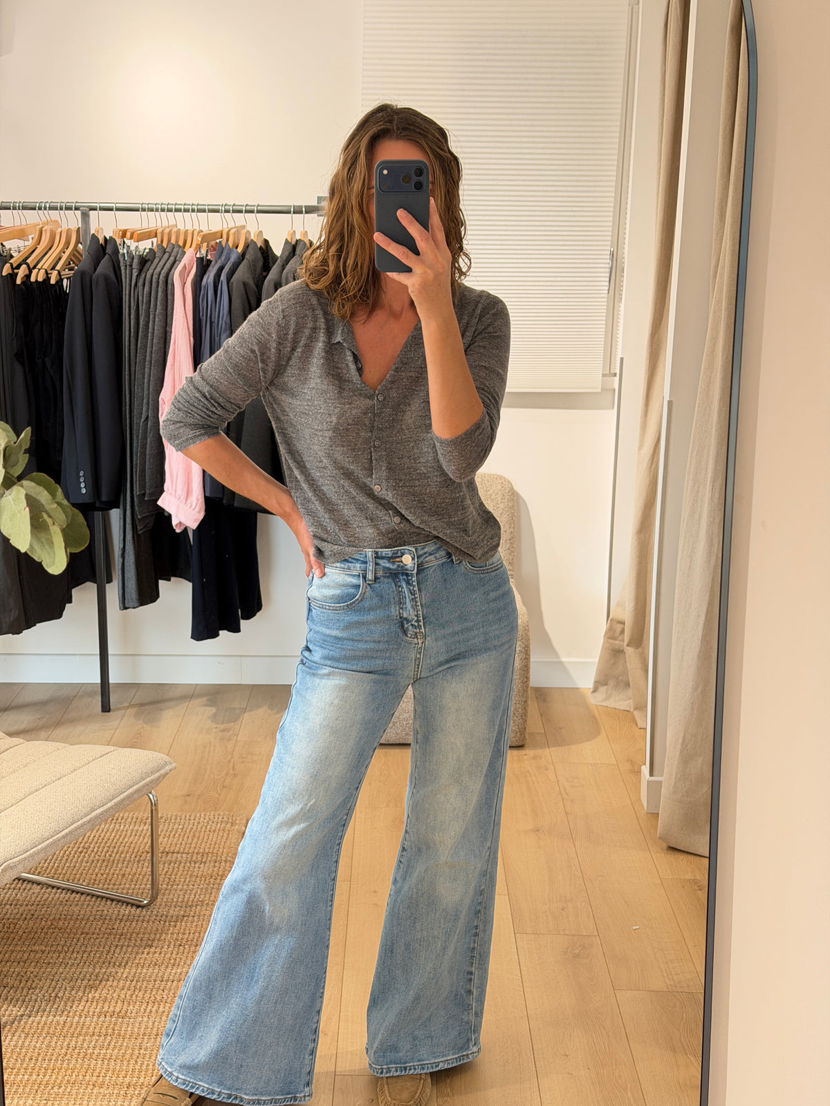 GILET FIN GRIS 2737