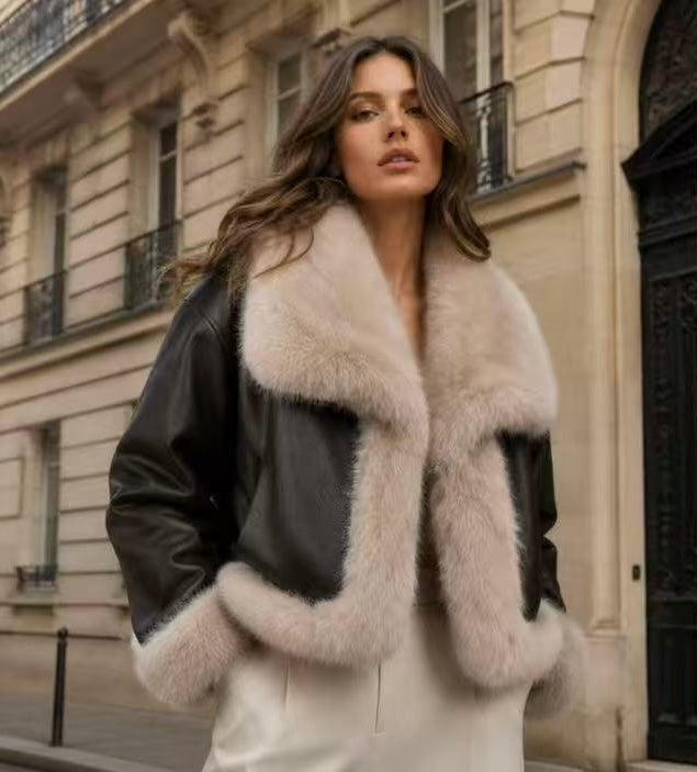 MANTEAU MARRON REVERSIBLE 96001